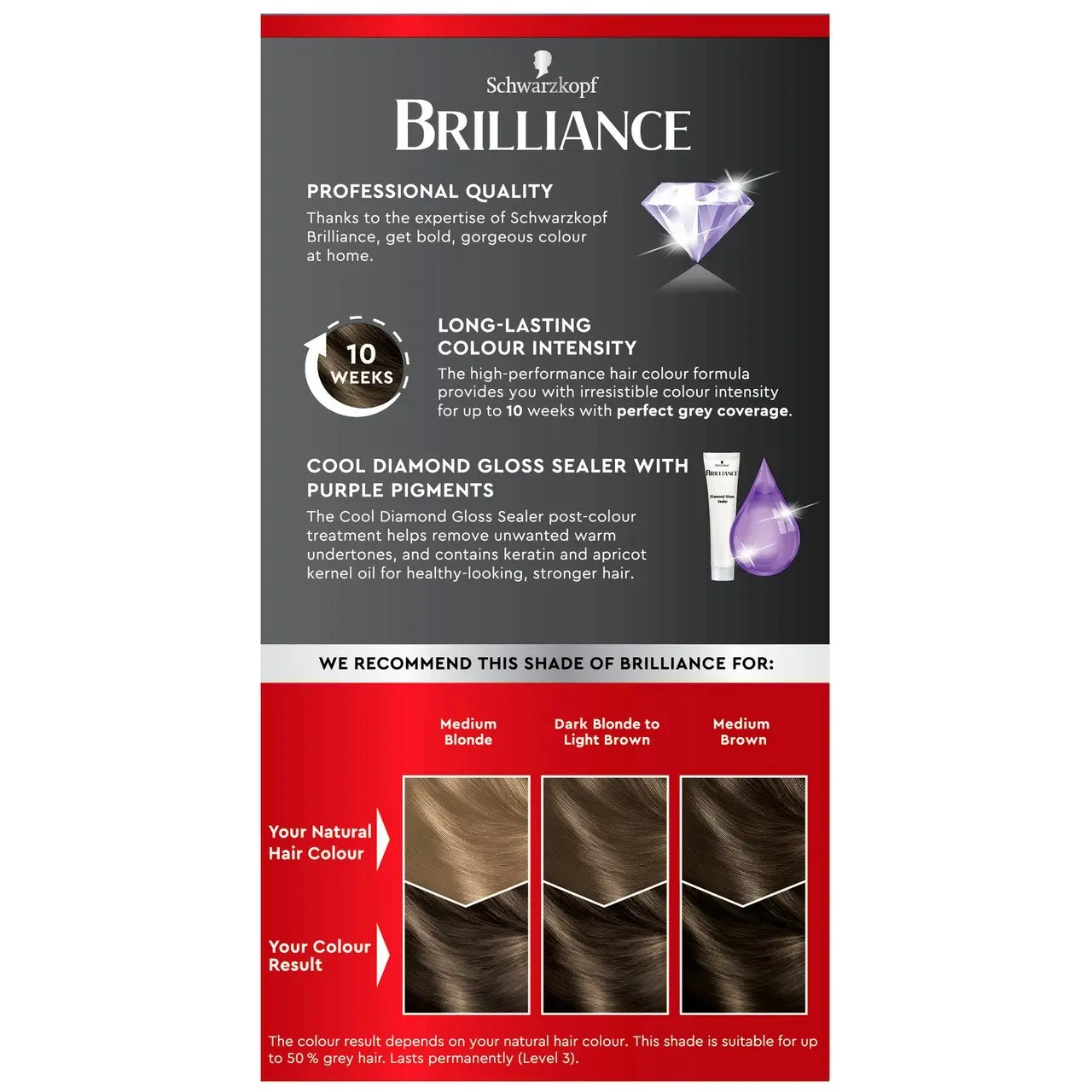 Schwarzkopf Brilliance Cool Browns 73 Frosty Brown