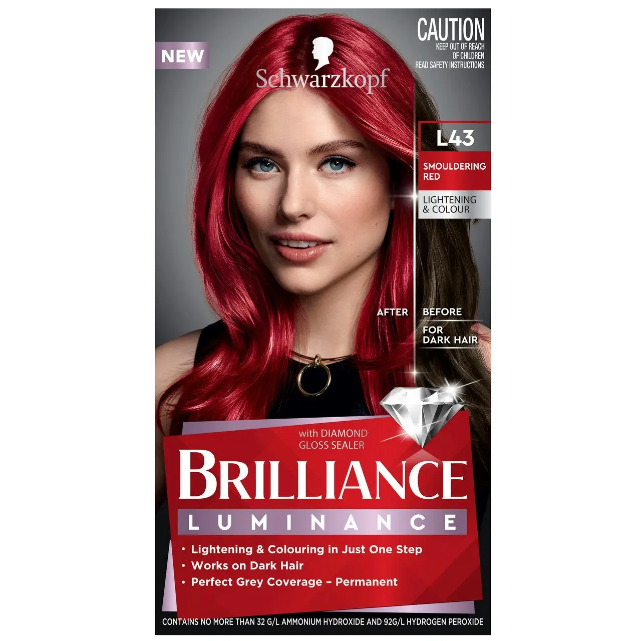 Schwarzkopf Brilliance L43 Smouldering Red