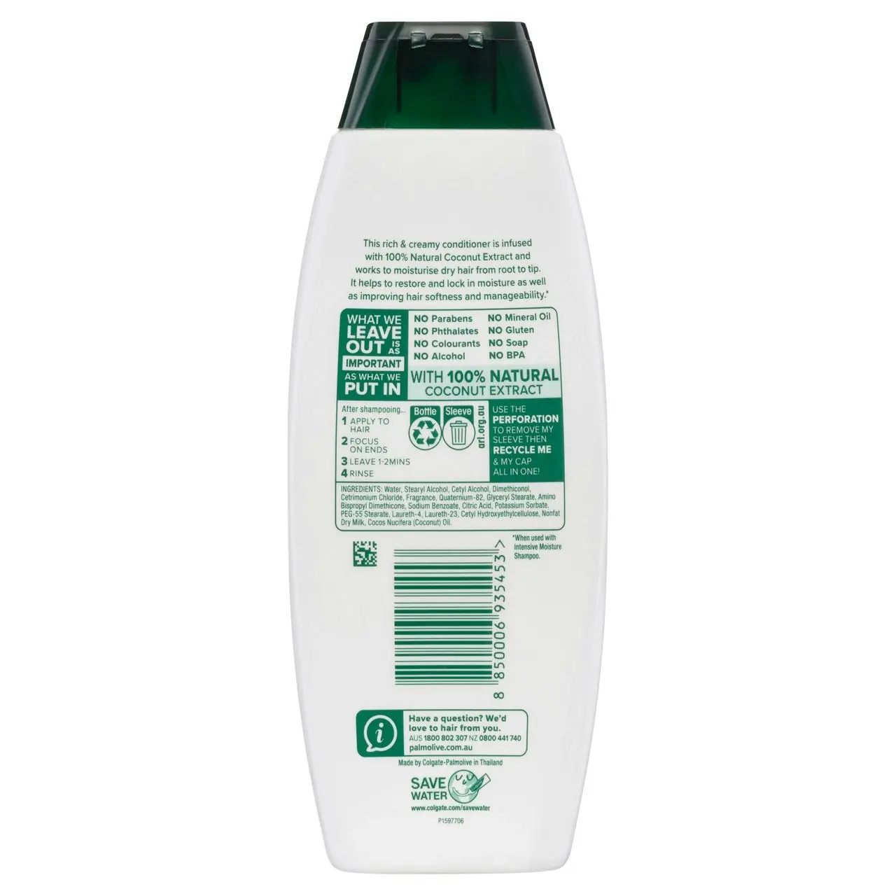 Palmolive Naturals Intensive Moisture Conditioner Coconut Cream 350mL