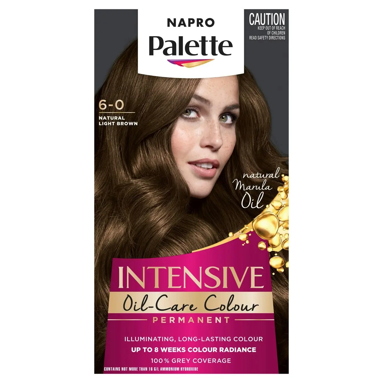 Napro Palette Intensive Creme Colour Permanent 6-0 Natural Light Brown