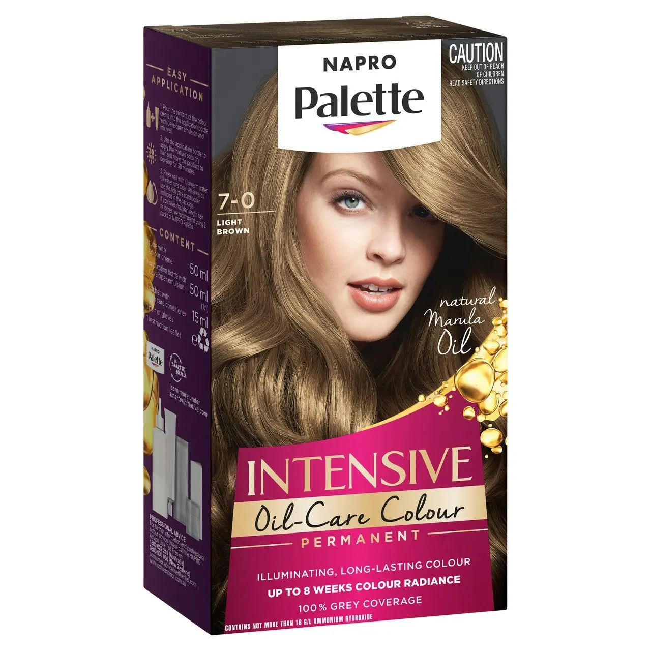 Napro Palette Permanent Hair Colour 7-0 Light Brown