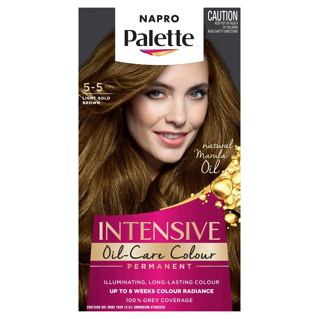 Napro Palette Permanent Hair Colour 5-5 Light Gold Brown