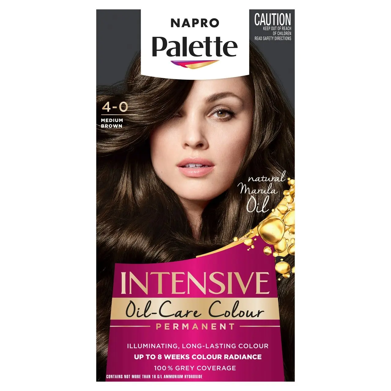 Napro Palette Permanent Hair Colour 4-0 Medium Brown