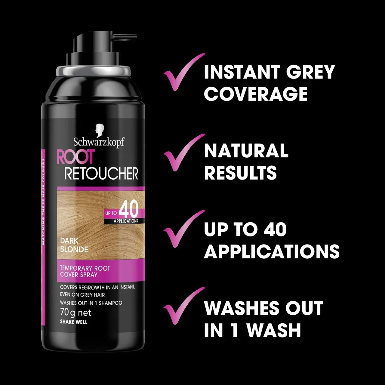 Schwarzkopf Root Retouch Temporary Root Cover Spray - Dark Blonde