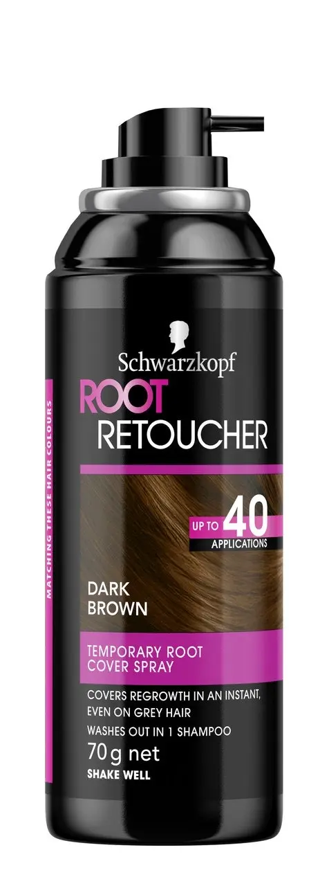 Schwarzkopf Root Retouch Temporary Root Cover Spray - Dark Brown