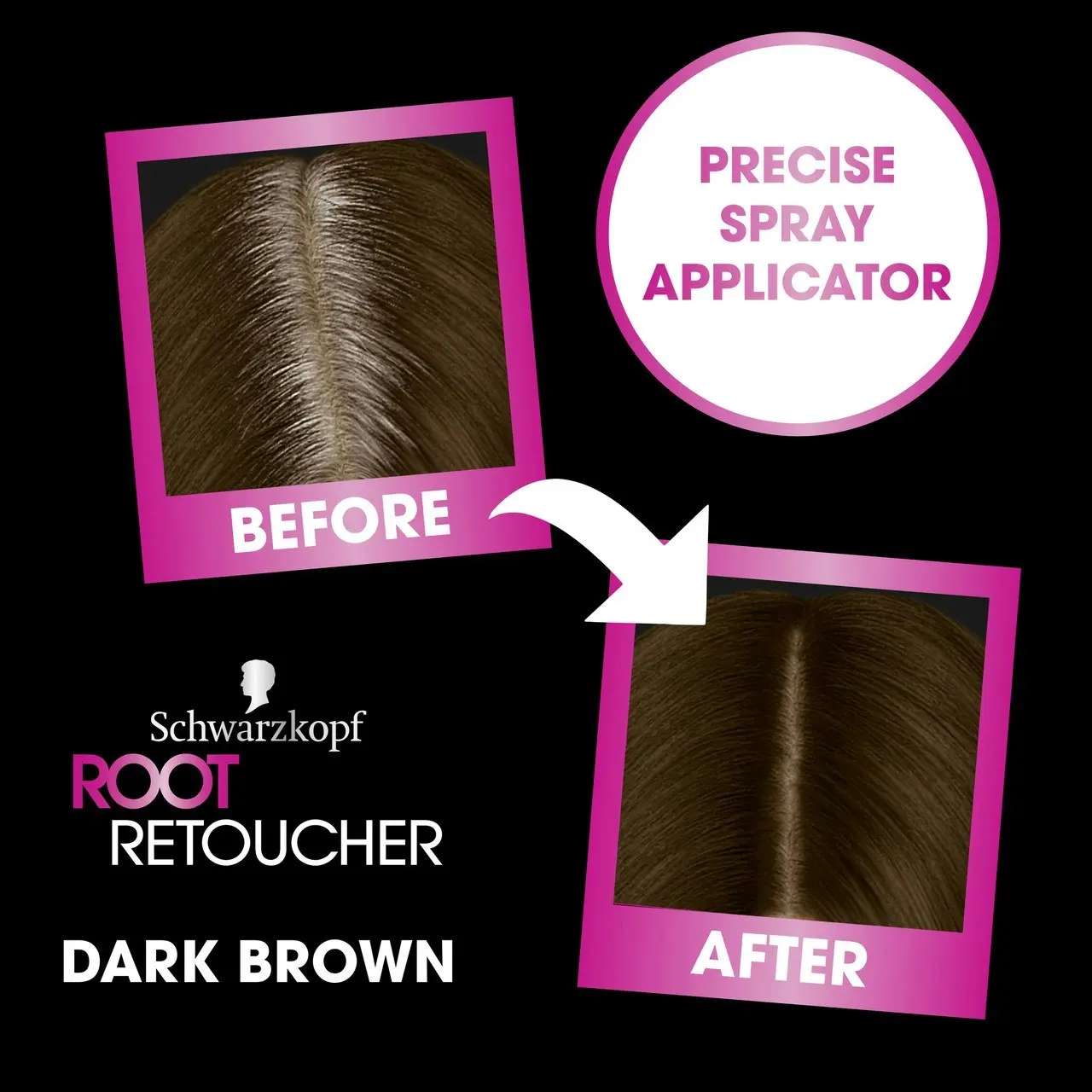 Schwarzkopf Root Retouch Temporary Root Cover Spray - Dark Brown