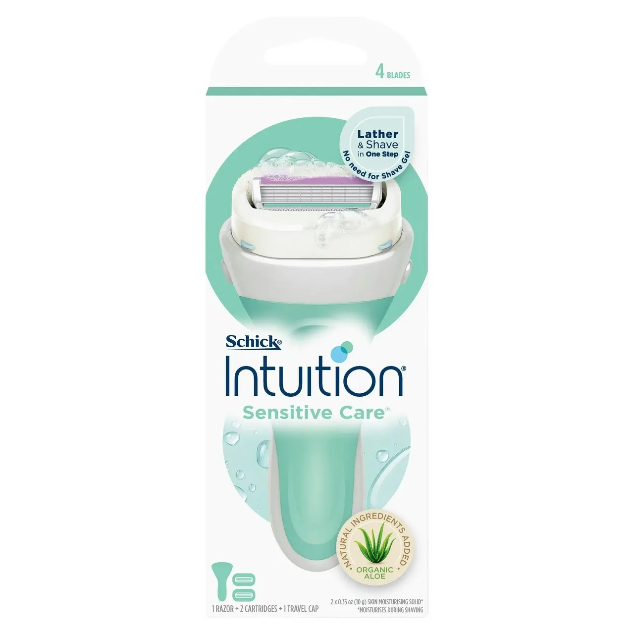 Schick Intuition Sensitive Care Razor Kit 2pk