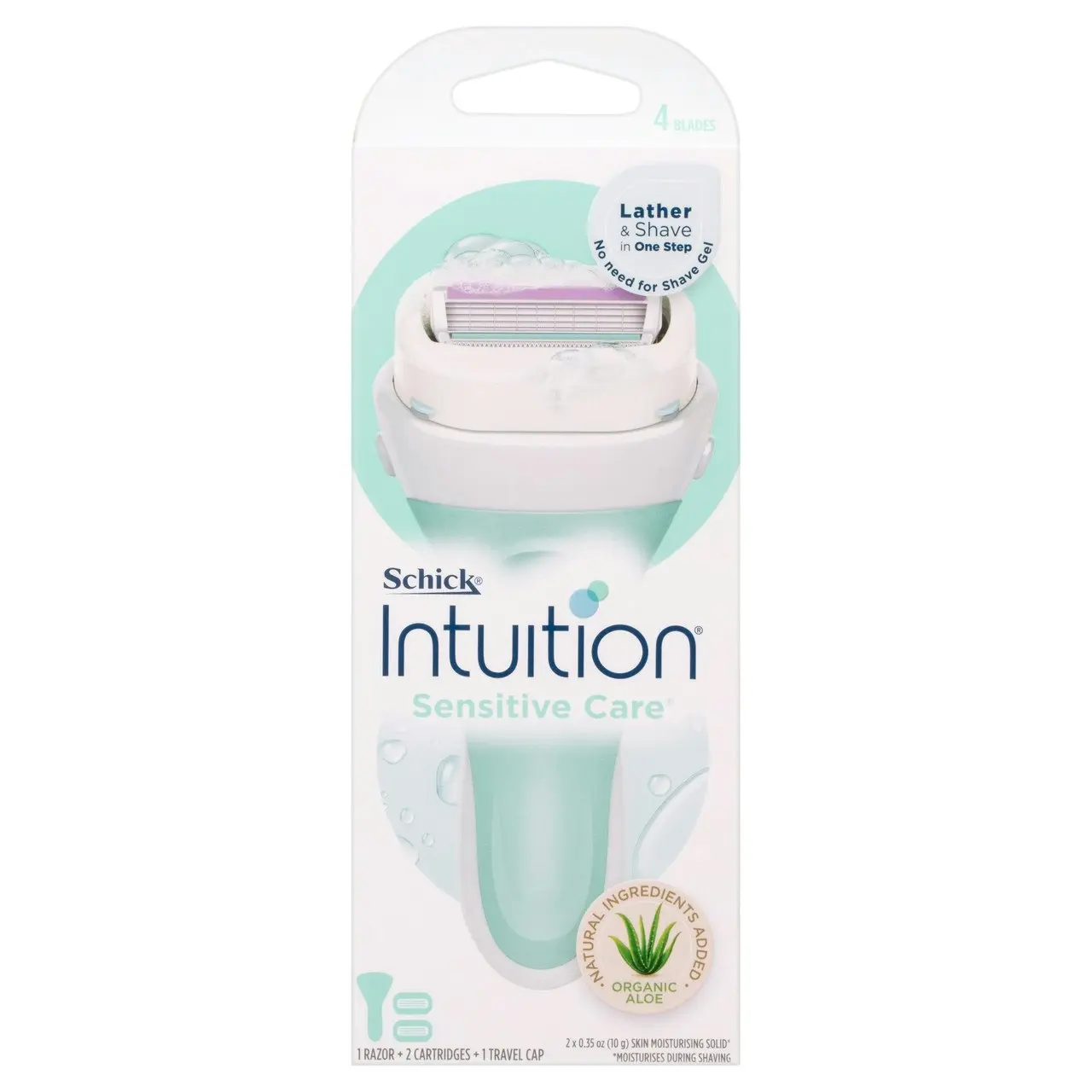 Schick Intuition Sensitive Care Razor Kit 2pk