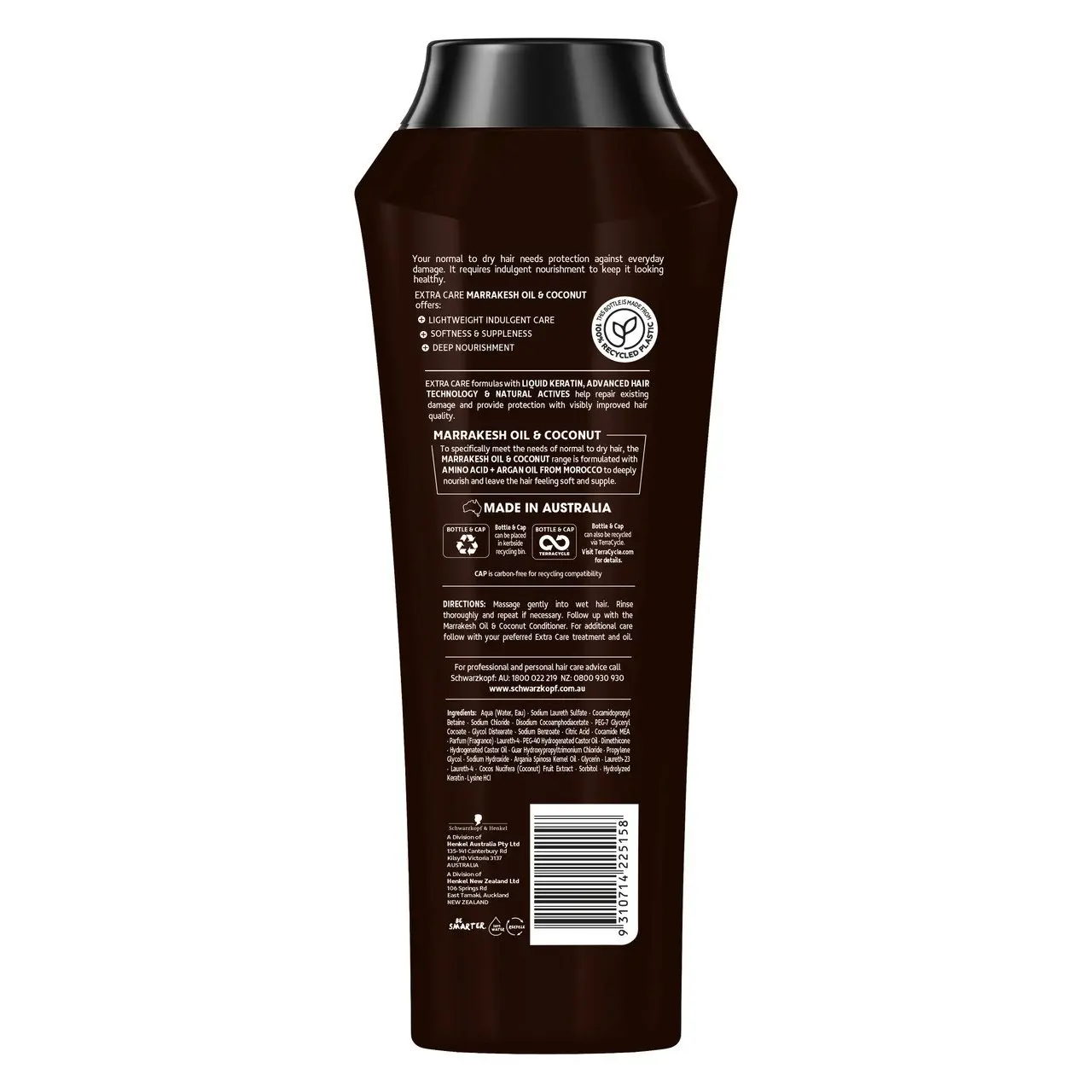 Schwarzkopf Extra Care Marrakesh Oil & Coconut Replenishing Shampoo 400mL