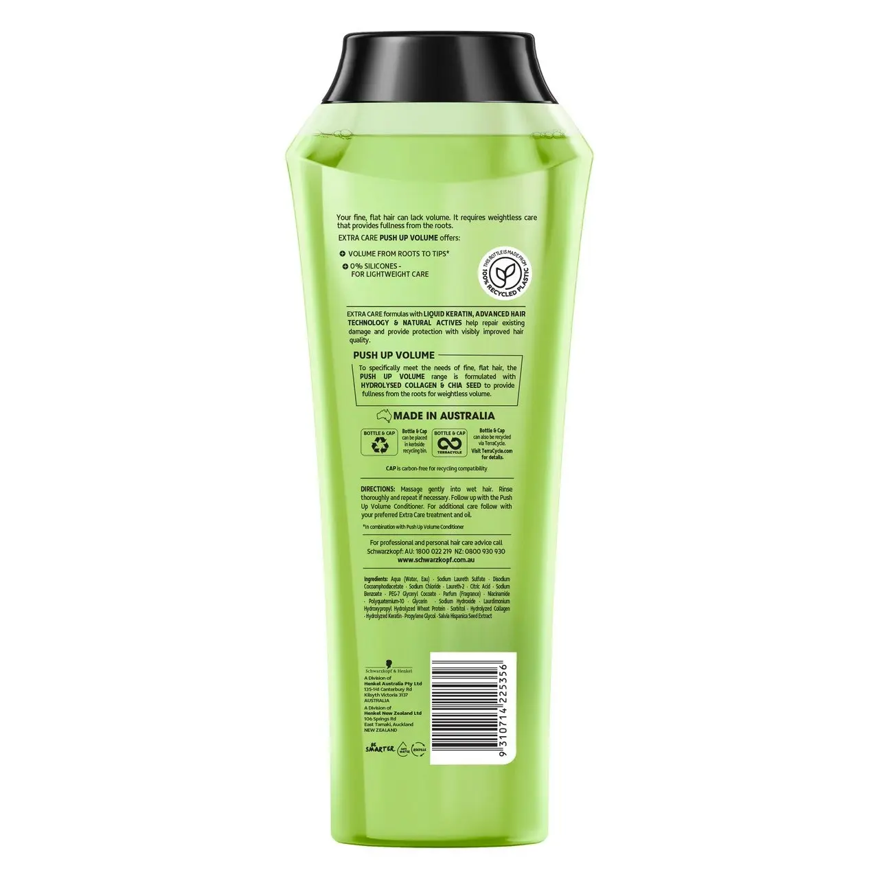 Schwarzkopf Extra Care Push Up Volume Lifting Shampoo 400mL