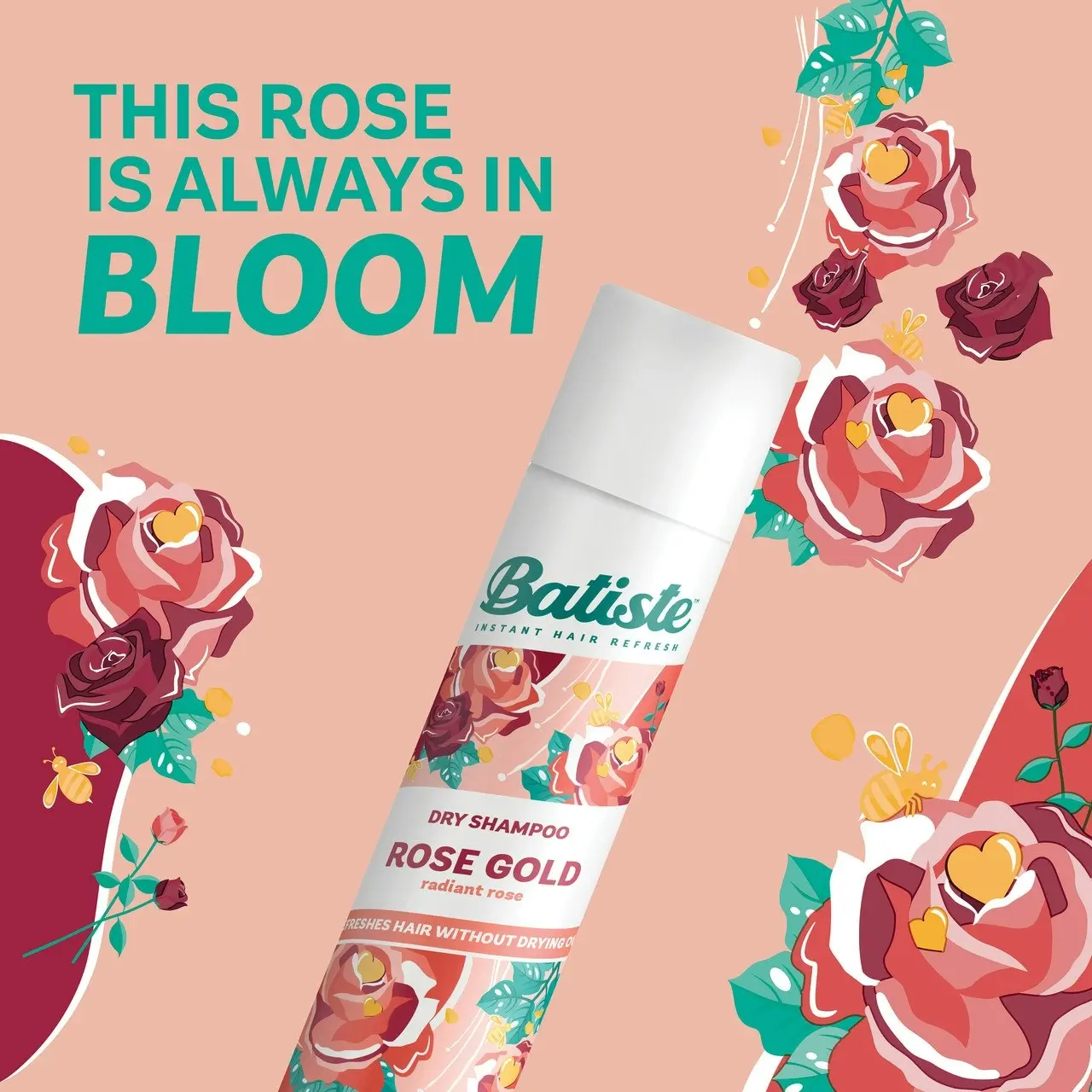 Batiste Rose Gold Dry Shampoo 200mL