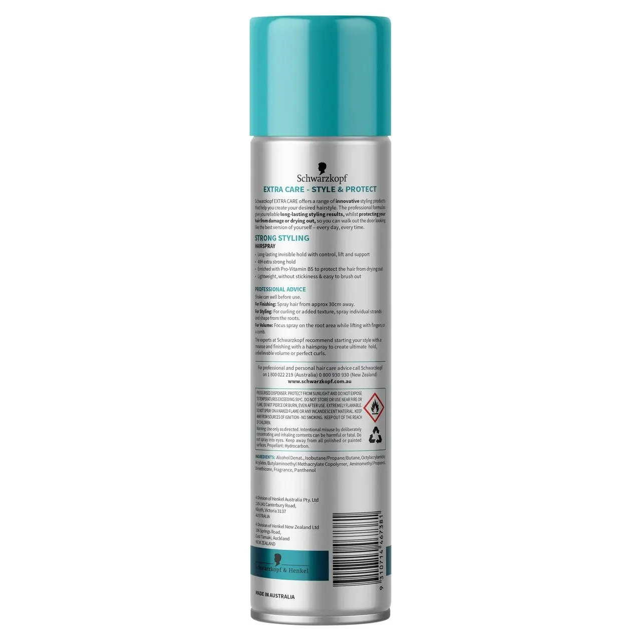 Schwarzkopf Extra Care Strong Styling Hairspray 400g