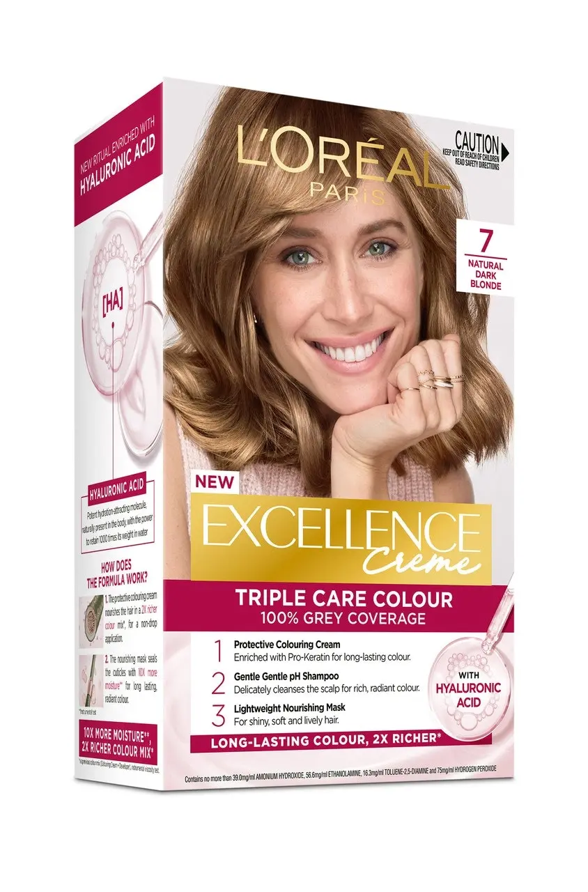 L'Oreal Paris Excellence Creme Permanent Hair Colour - 7 Dark Blonde