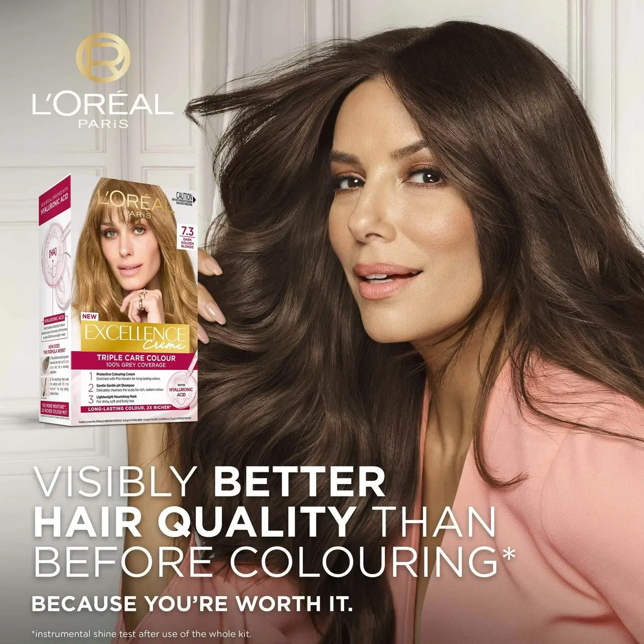 L'Oreal Paris Excellence Creme Permanent Hair Colour - 7.3 Dark Golden Blonde