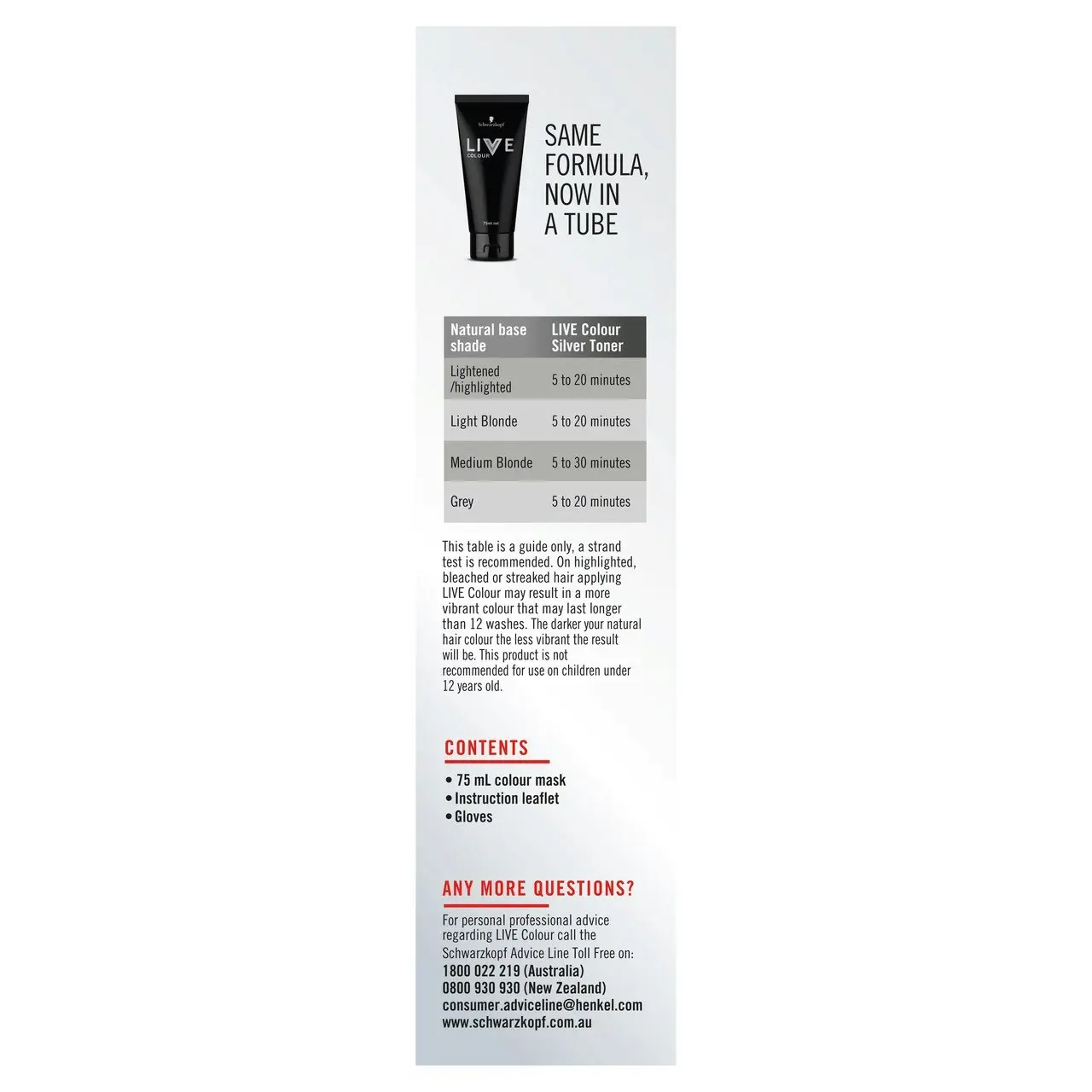 Schwarzkopf Live Colour Silver Toner 75mL