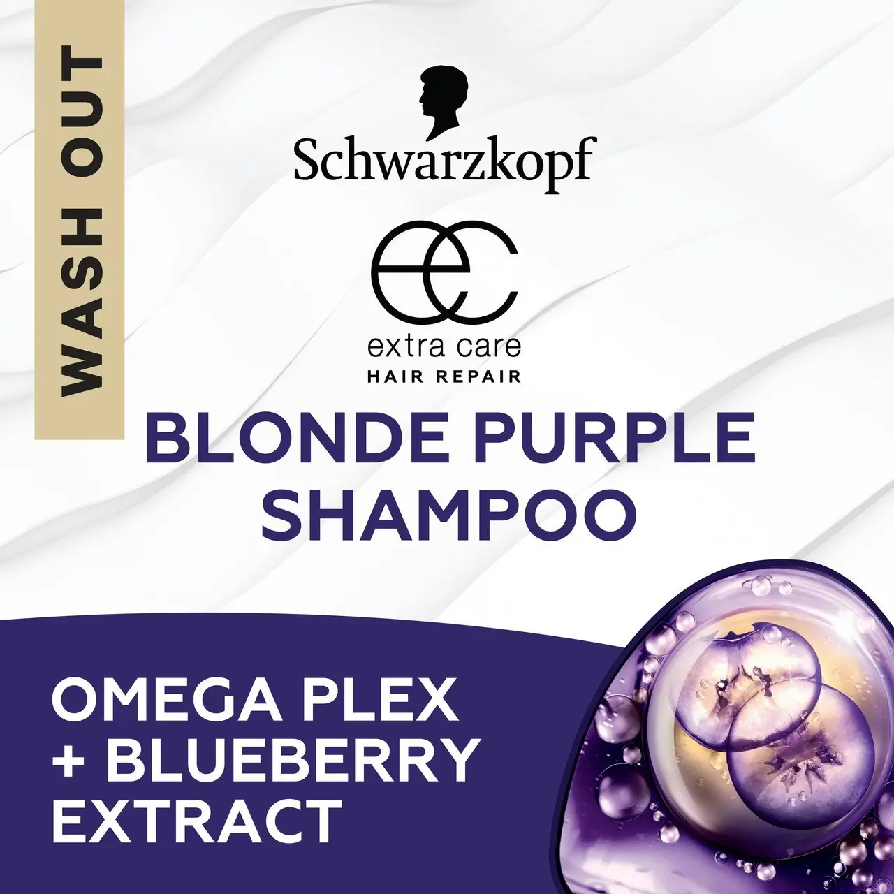 Schwarzkopf Extra Care Blonde Anti-Yellow Toning Purple Shampoo 250mL