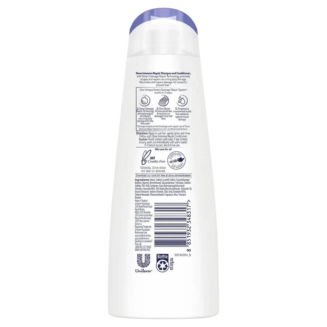 Dove Intensive Repair Shampoo for Damaged Hair with Smart Target Technology  320ml