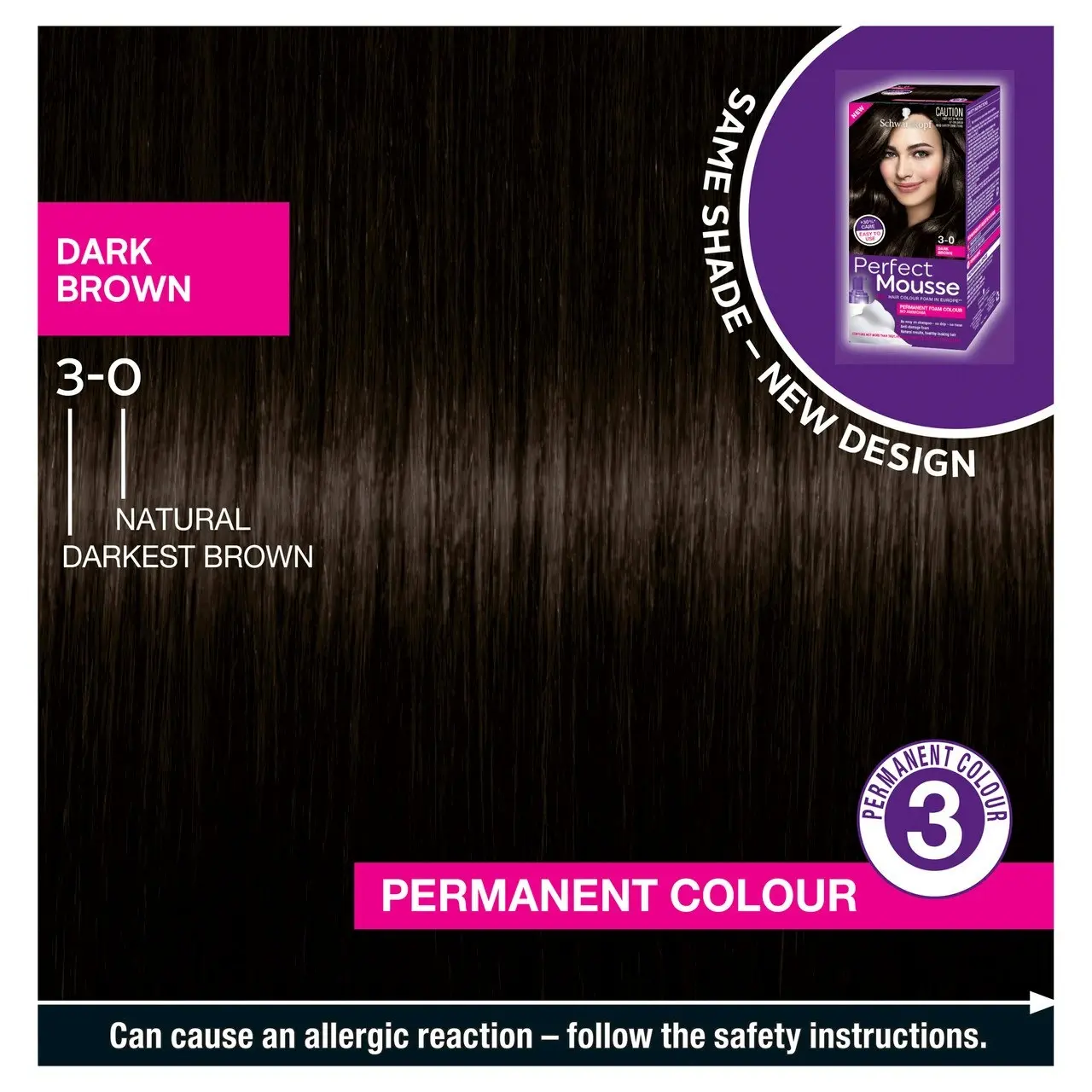 Schwarzkopf Perfect Mousse 3-0 Dark Brown