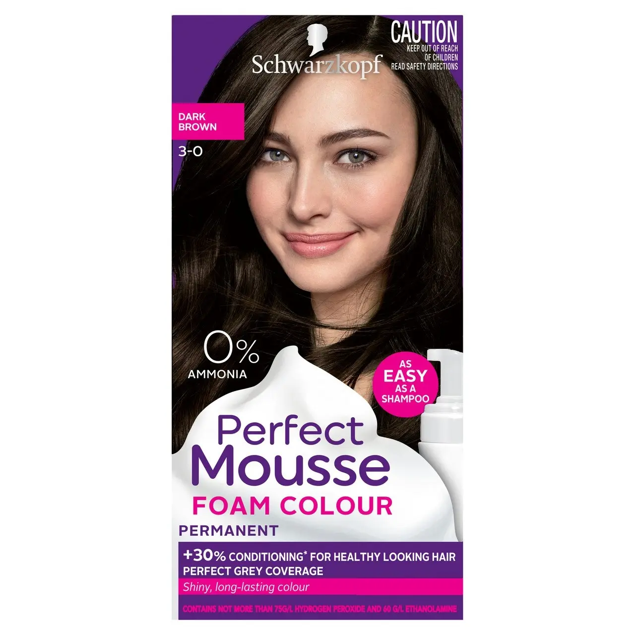 Schwarzkopf Perfect Mousse 3-0 Dark Brown