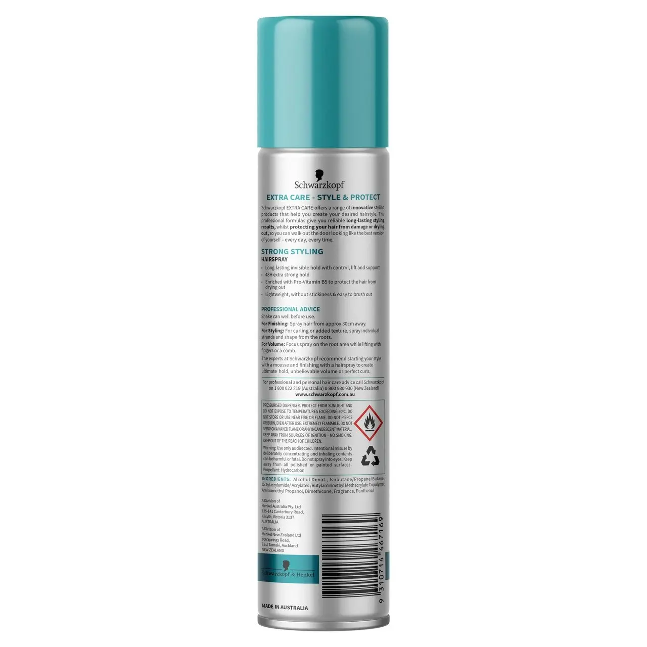 Schwarzkopf Extra Care Strong Styling Hairspray 100g