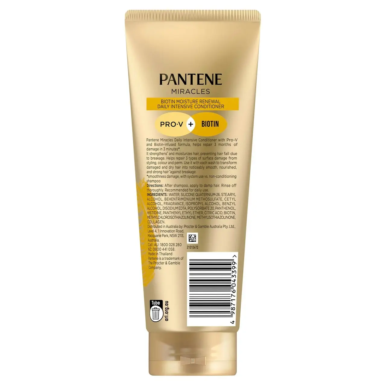 Pantene Miracles Keratin Sleek & Smooth Daily Intensive Conditioner 180 ml