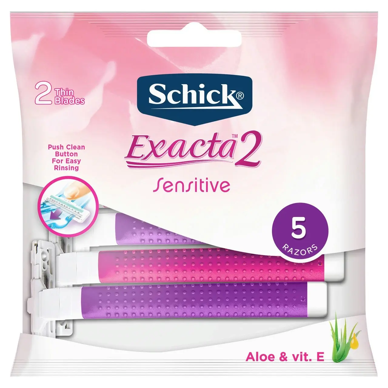 Schick Silk 2 Sensitive Disposable Razors 5pk