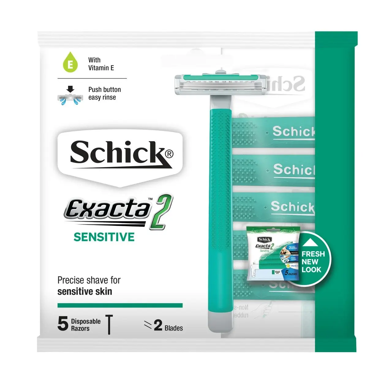 Schick Exacta 2 Sensitive 5 Pack