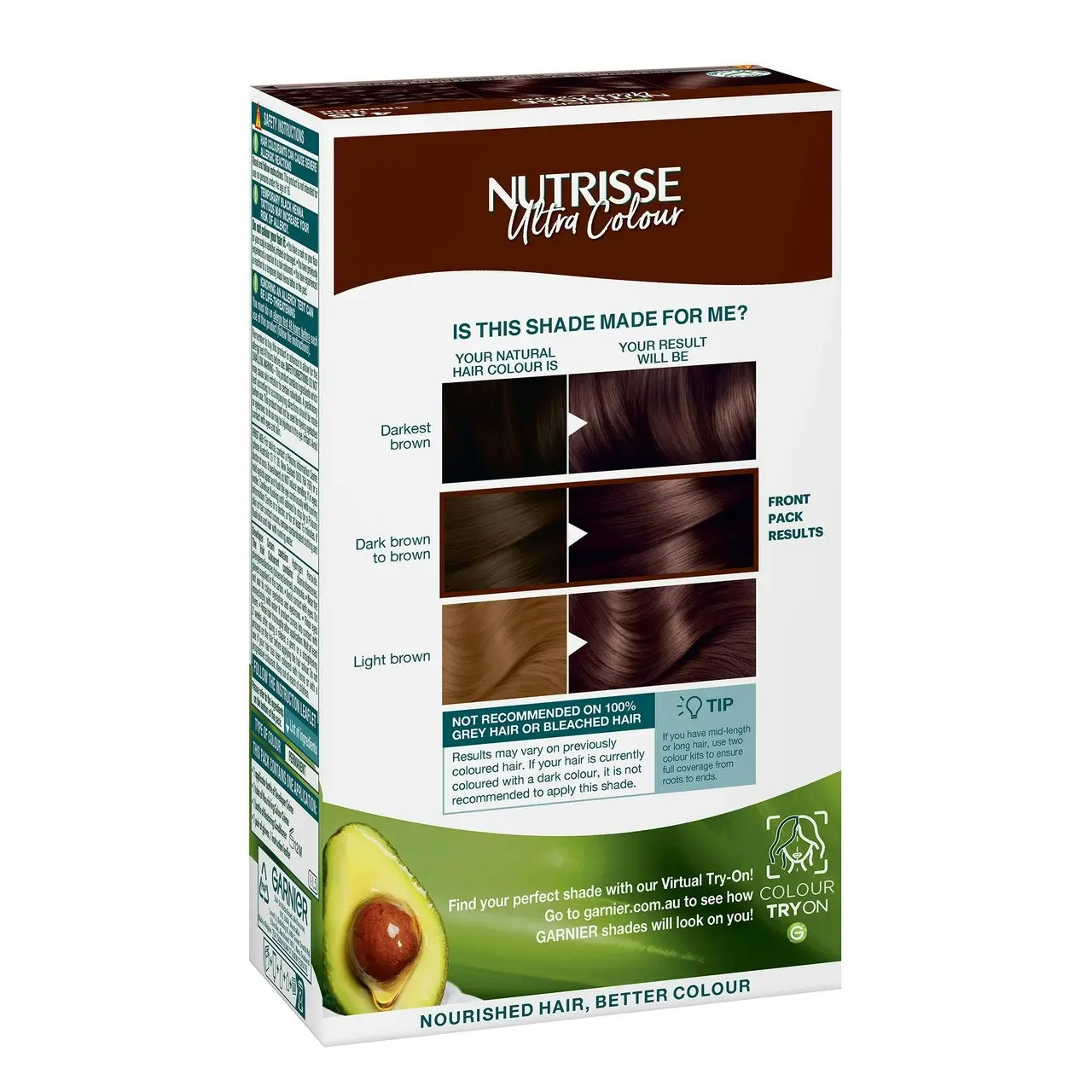 Garnier NutrisseUltra Colour Permanent Hair Colour - 4.15 Iced Chestnut