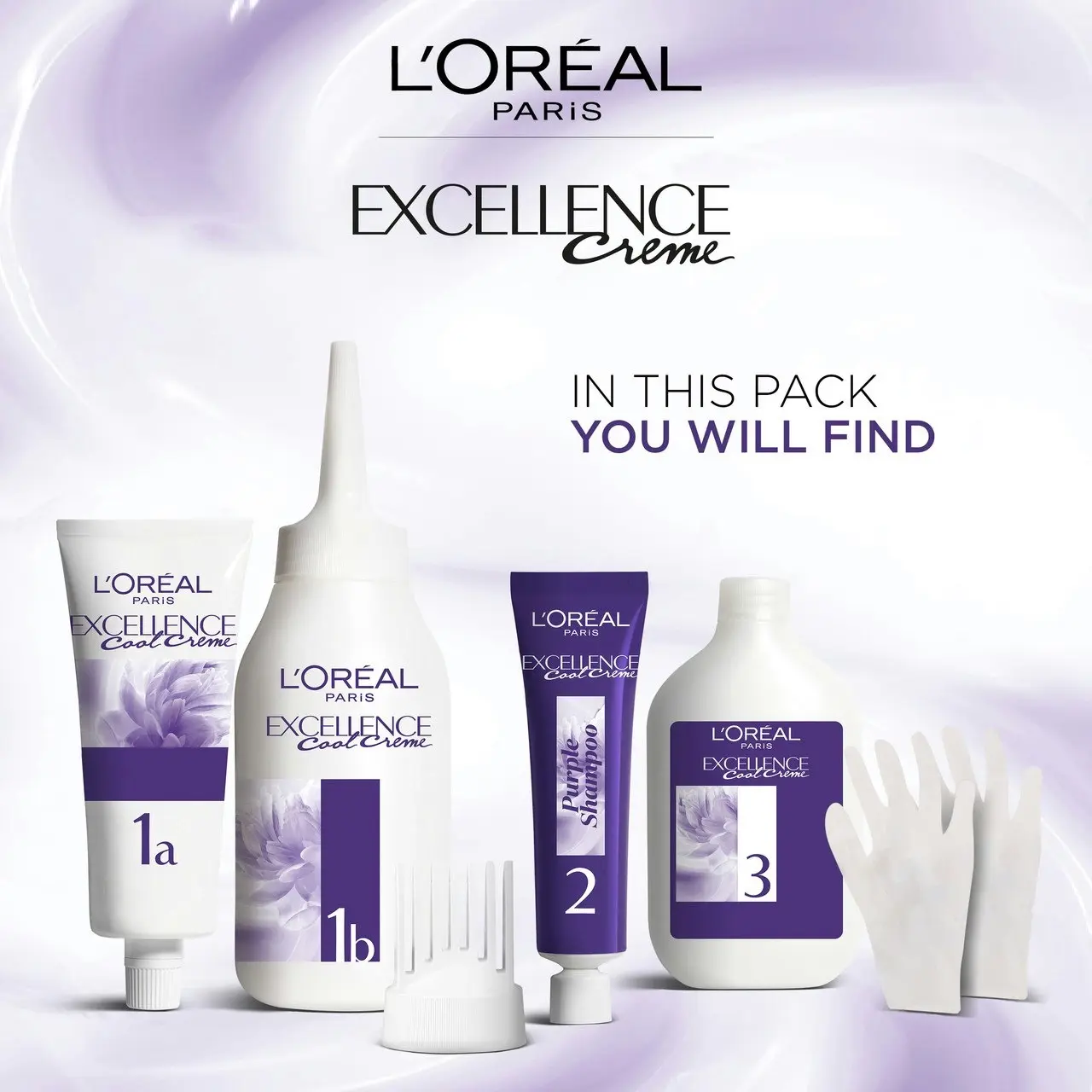 L'Oreal Paris Excellence Cool Creme Hair Colour with Pro-Keratin 3.11 Ultra Ash Dark Brown