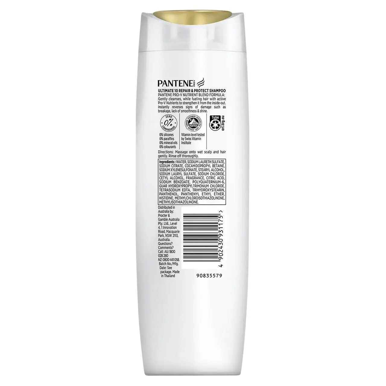 Pantene Pro-V Ultimate 10 Repair & Protect Conditioner: Stengthening Conditioner for Damaged Hair 375 ml