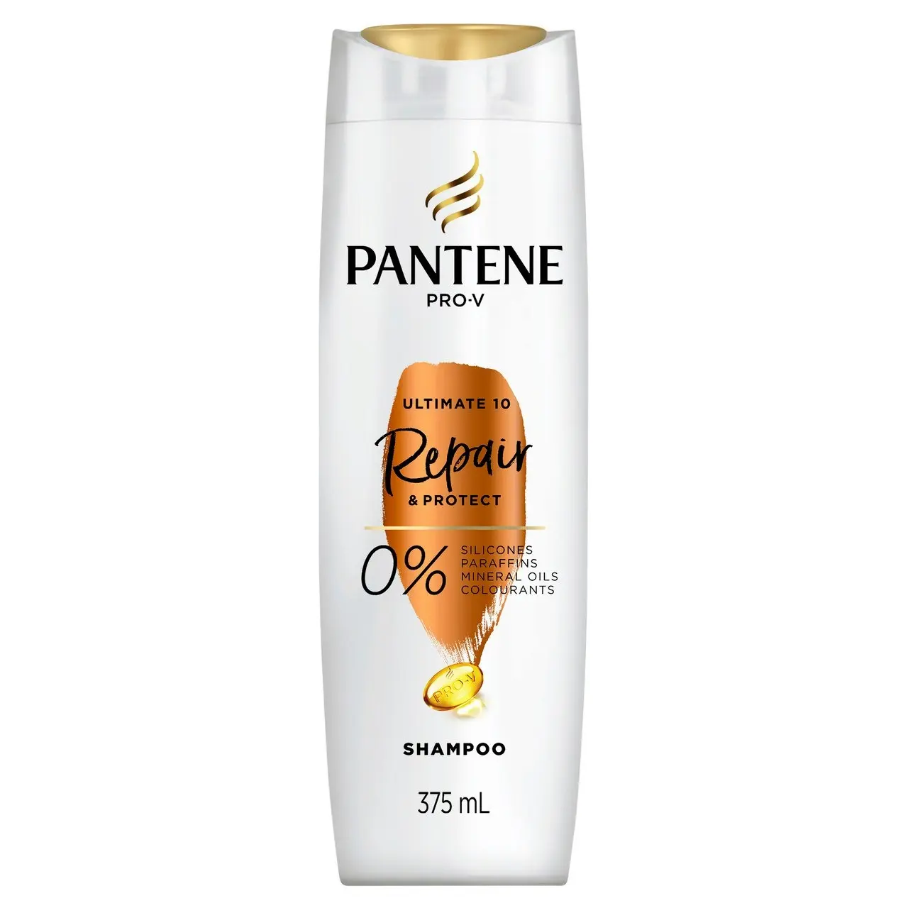 Pantene Pro-V Ultimate 10 Repair & Protect Shampoo: Stengthening Shampoo for Damaged Hair 375 ml