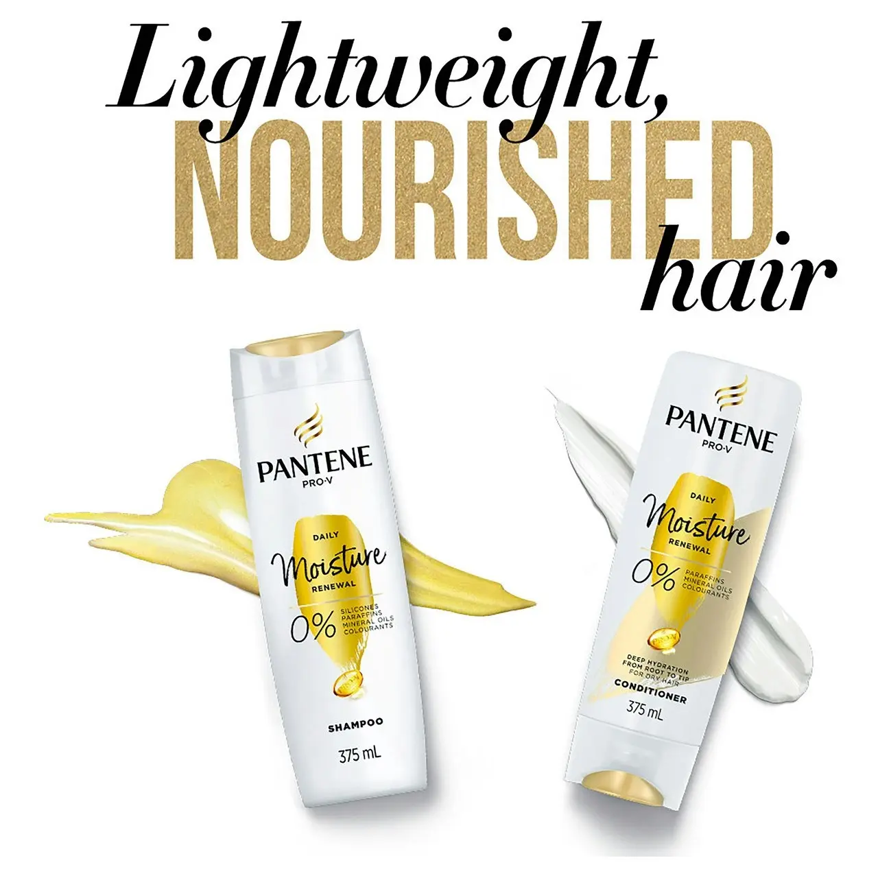 Pantene Pro-V Daily Moisture Renewal Condtioner: Moisturising Conditioner for Dry Hair 375 ml