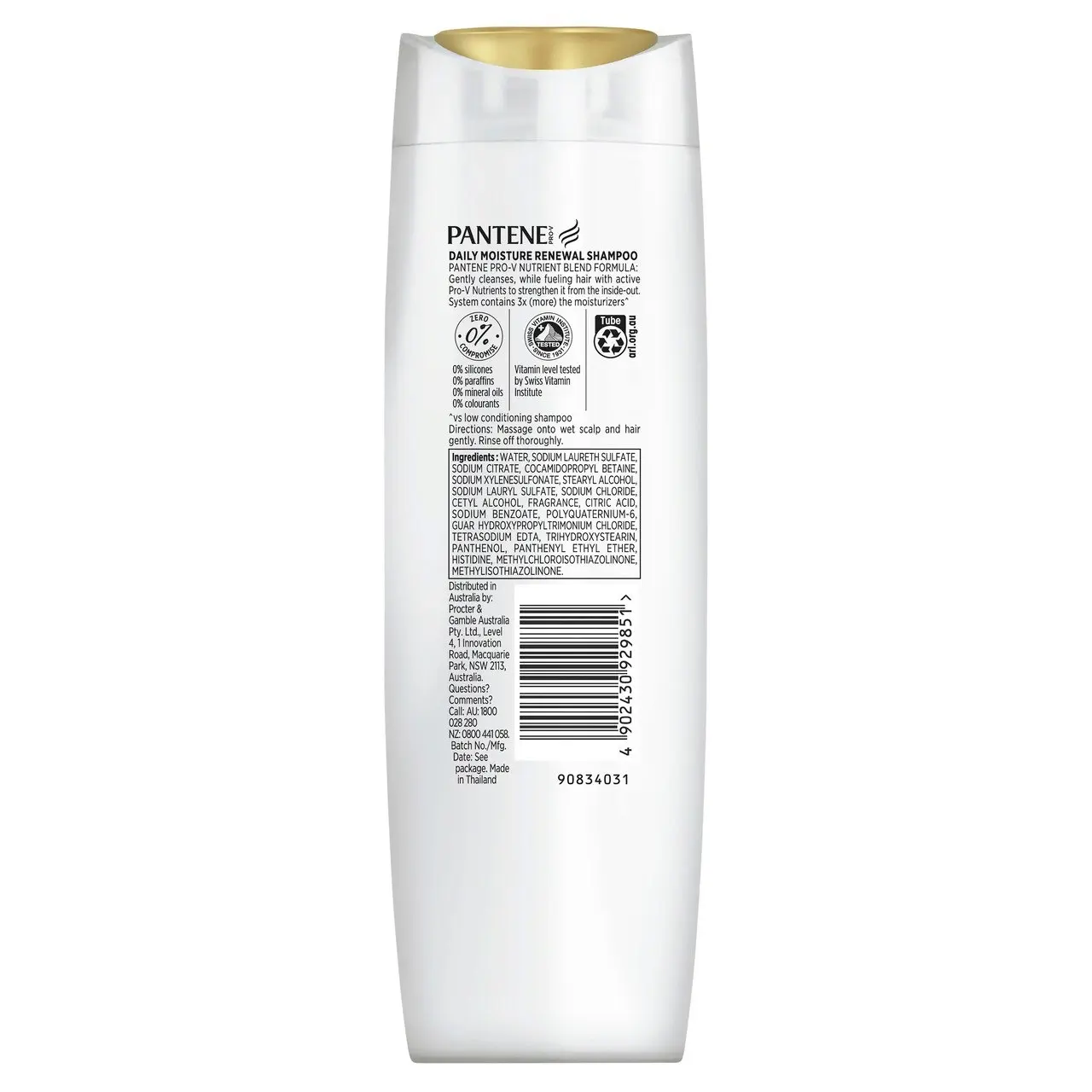 Pantene Pro-V Daily Moisture Renewal Shampoo: Moisturising Shampoo for Dry Hair 375 ml