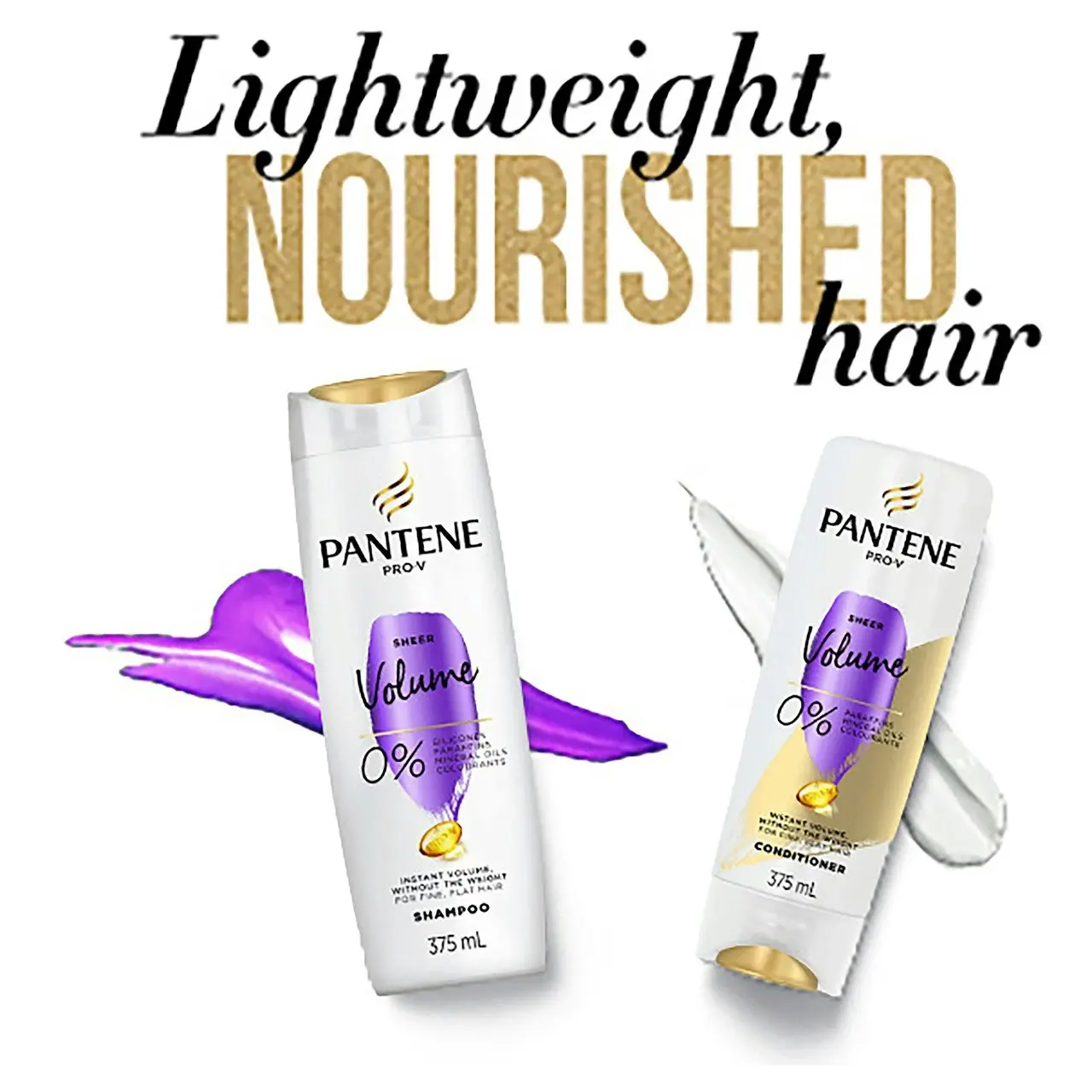 Pantene Pro-V  Sheer Volume Shampoo: Volumising Shampoo for Fine Hair 375 ml