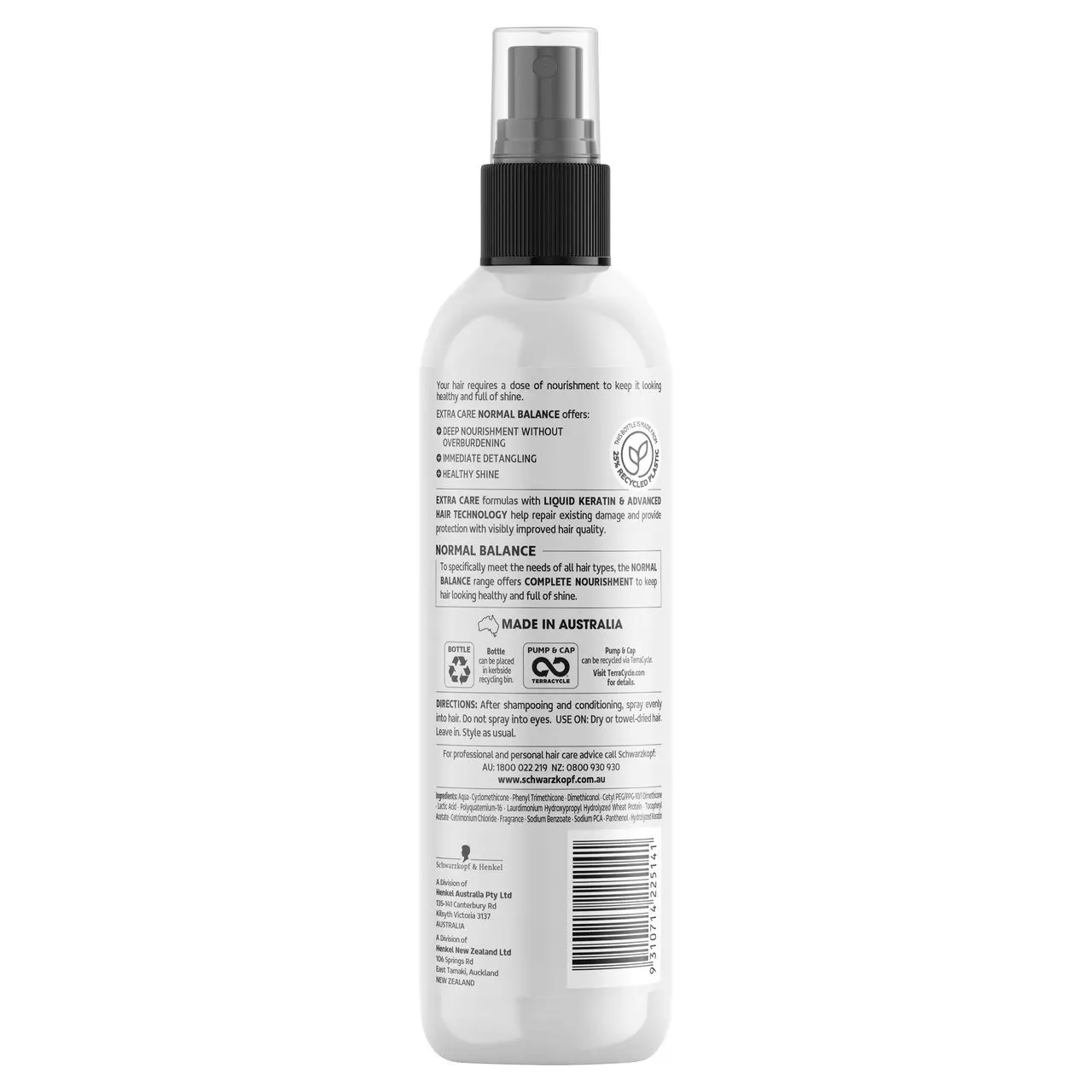 Schwarzkopf Extra Care Normal Balance Nourishing Express Repair Conditioner 250mL