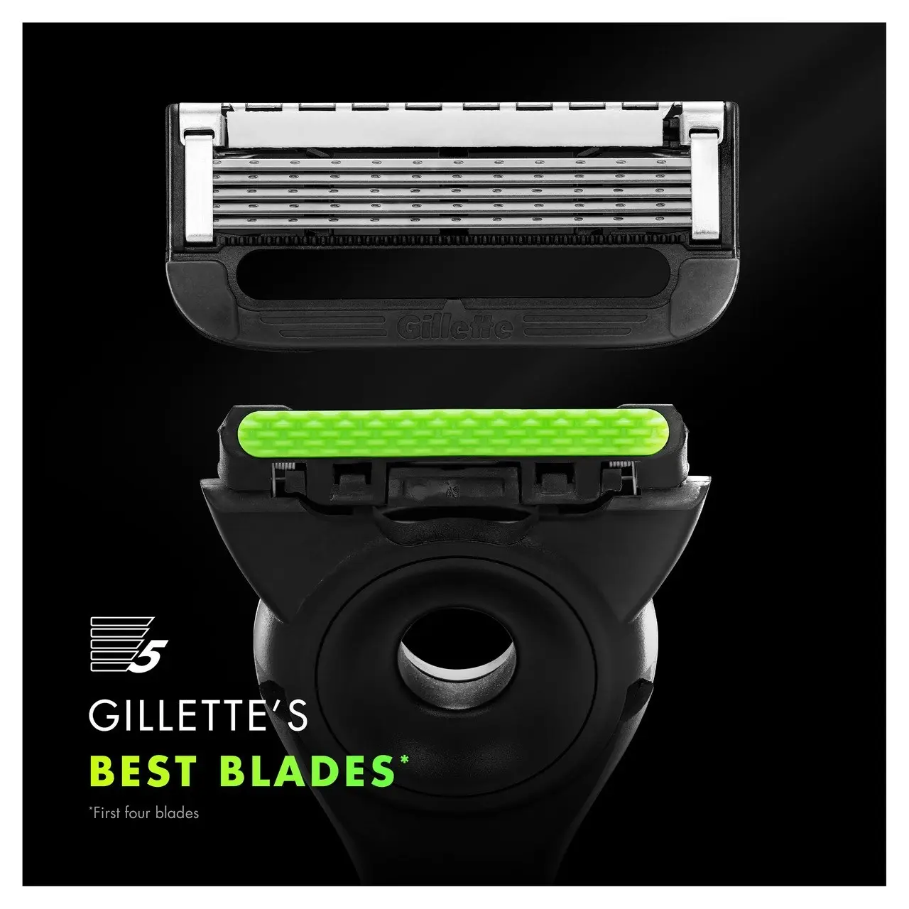 Gillette Labs with Exfoliating Bar Razor for men, 1 Handle, 2 Razor Blade Refills, and Premium Magnetic Stand