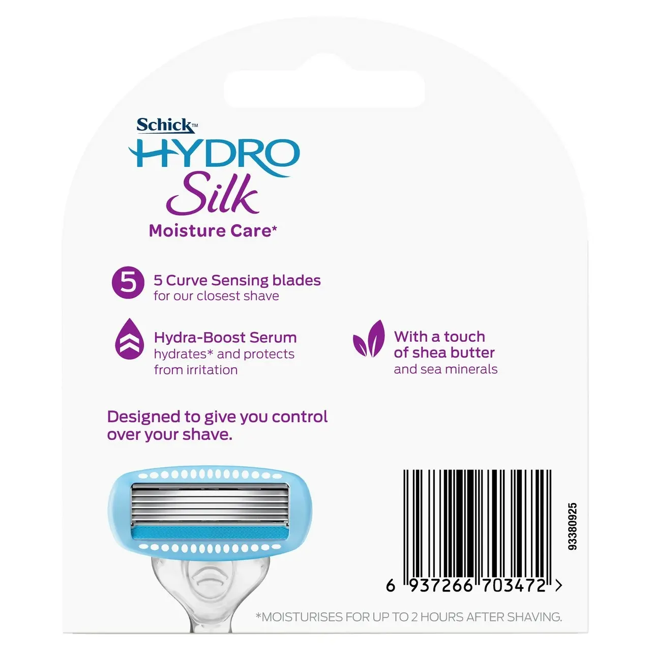 Schick Hydro Silk Razor Refills Moisture Care* 4pk