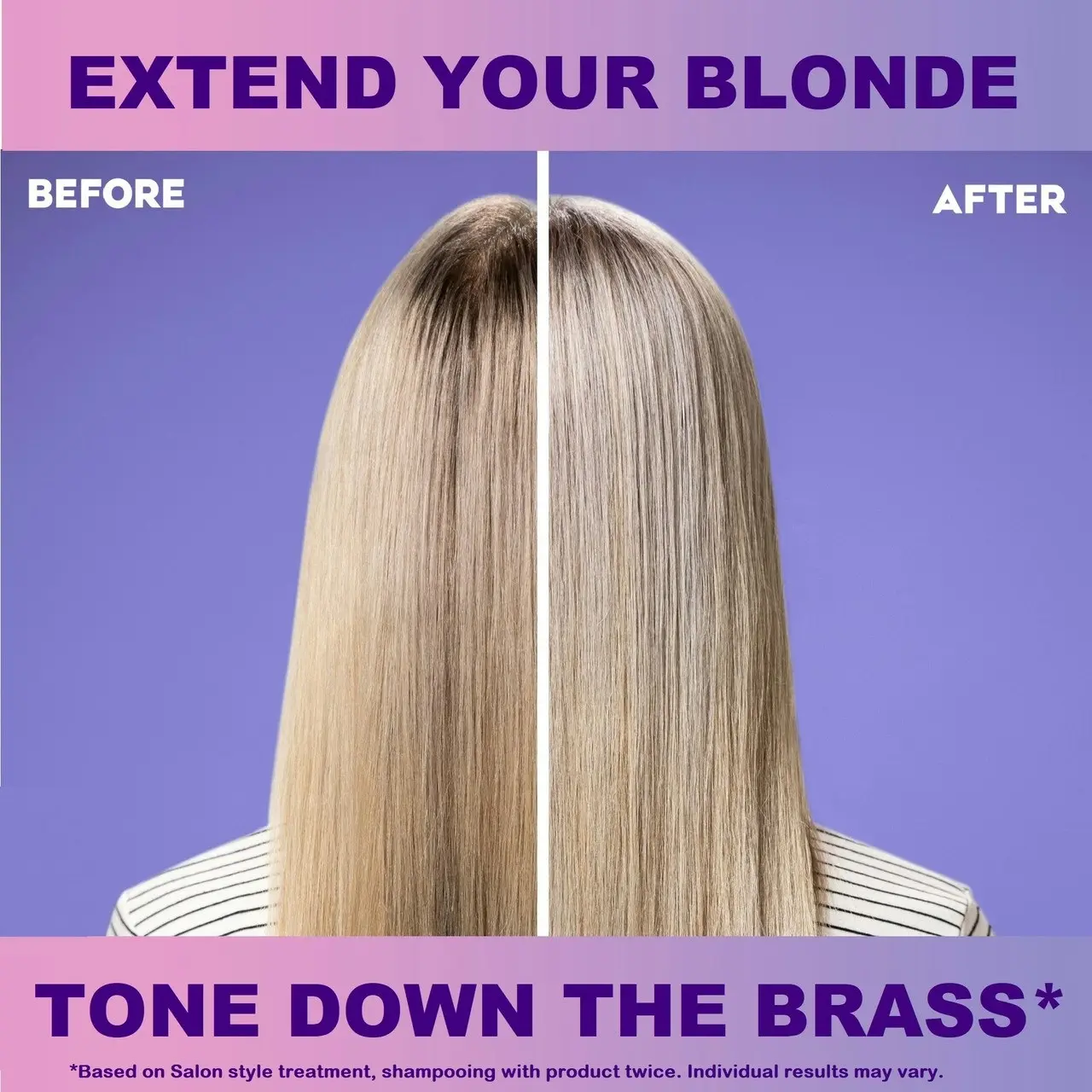 OGX Blonde Enhance + Purple Toning Drops For Blonde Coloured Hair 118mL