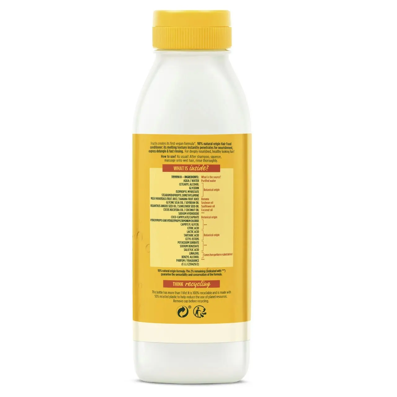 Fructis Hair Food Banana Conditioner for Dry Hair 350ml