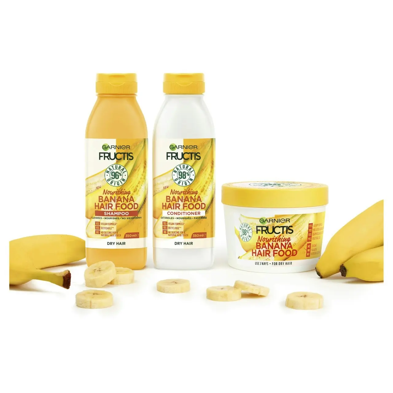 Fructis Hair Food Banana Conditioner for Dry Hair 350ml