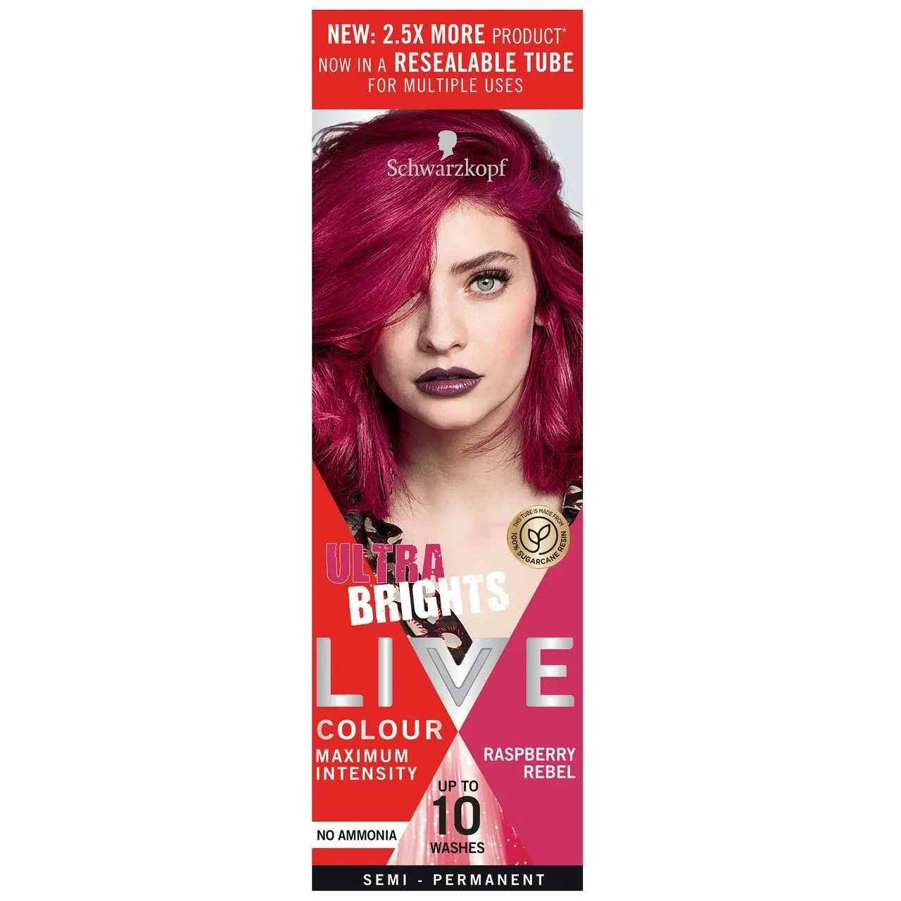 Schwarzkopf LIVE Colour Ultra Brights Raspberry Rebel 75ml