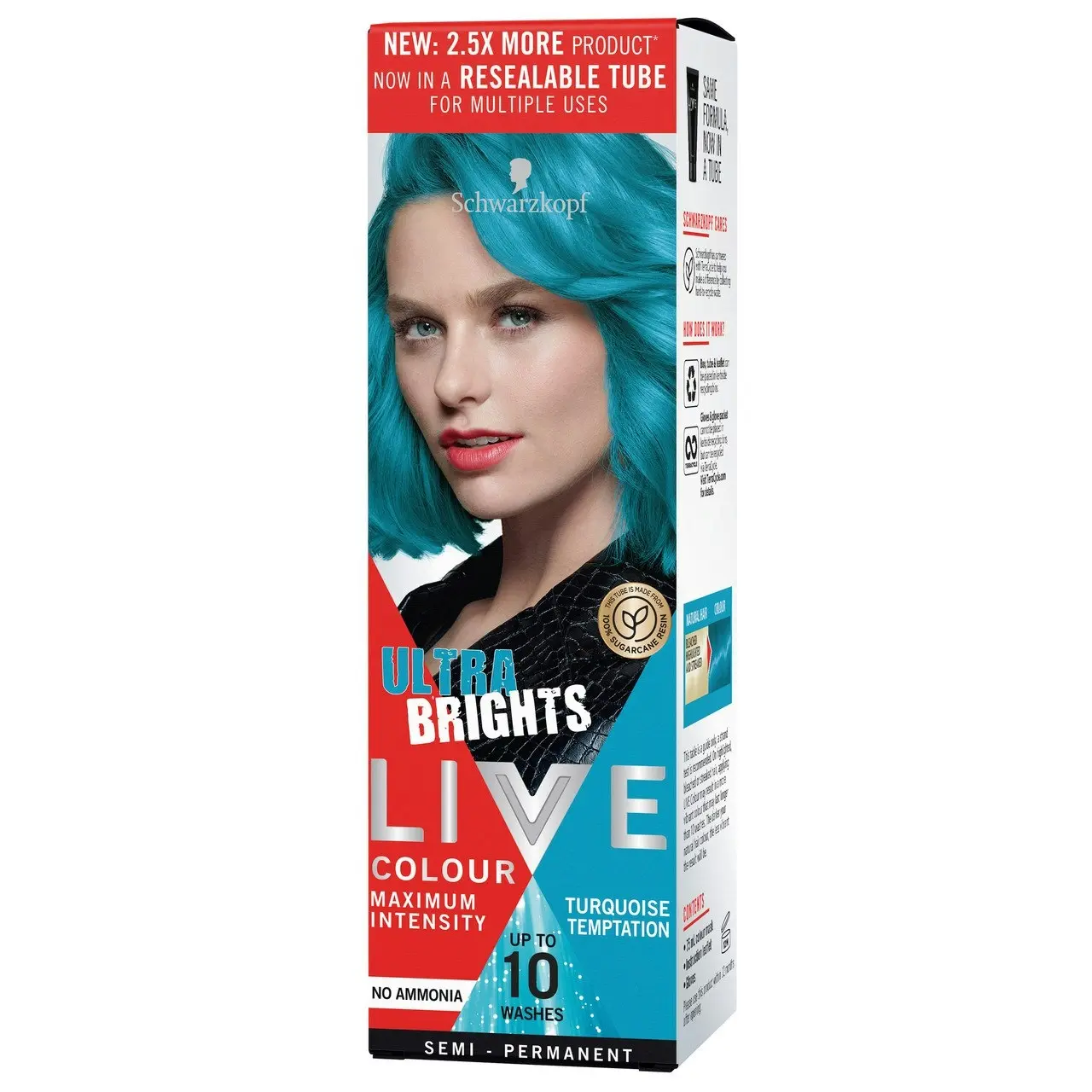 Schwarzkopf LIVE Colour Ultra Brights Turquoise Temptation 75ml