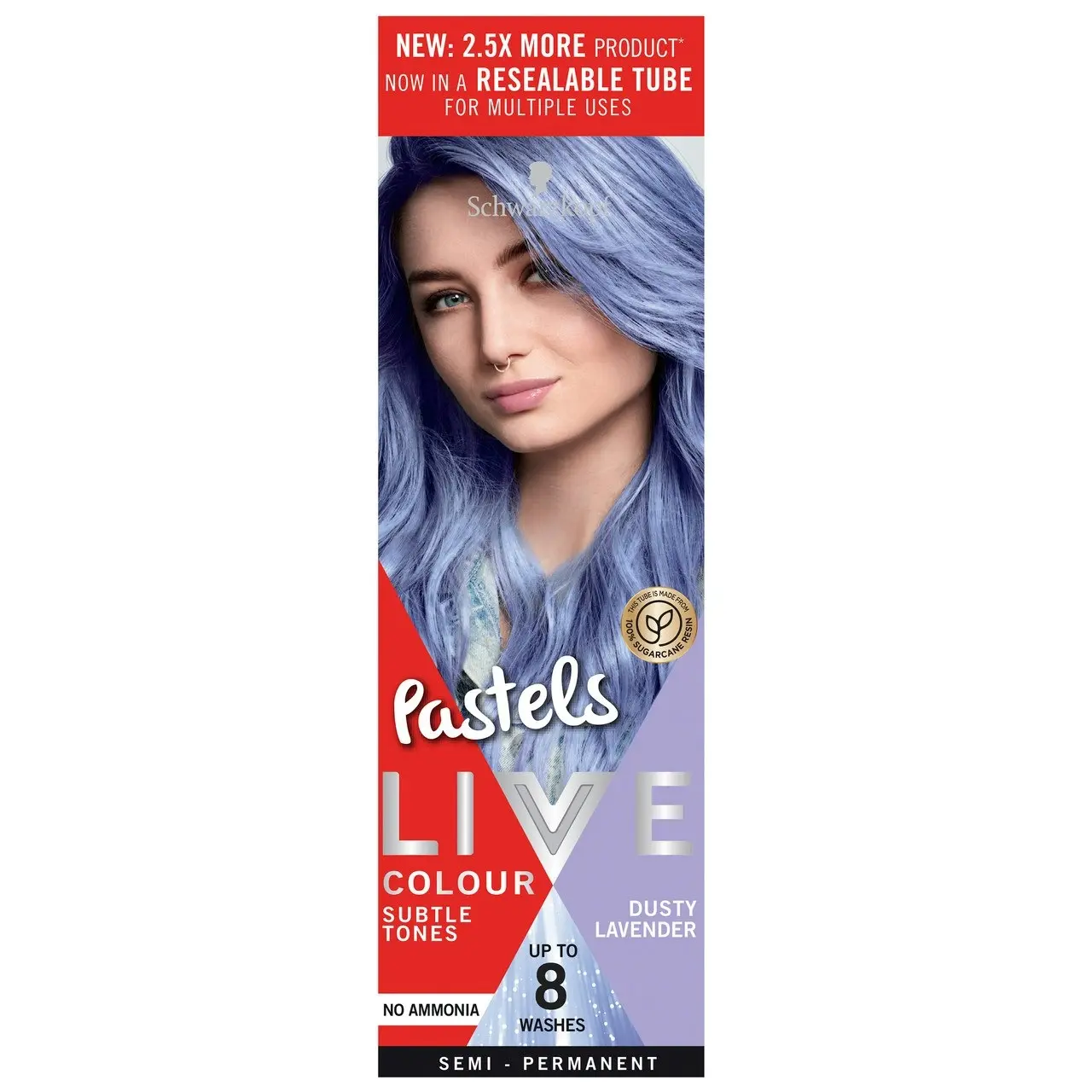 Schwarzkopf LIVE Colour Pastels Dusty Lavender 75ml