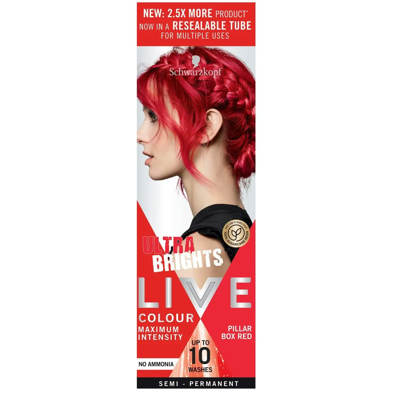 Schwarzkopf LIVE Colour Ultra Brights Pillar Box Red 75ml