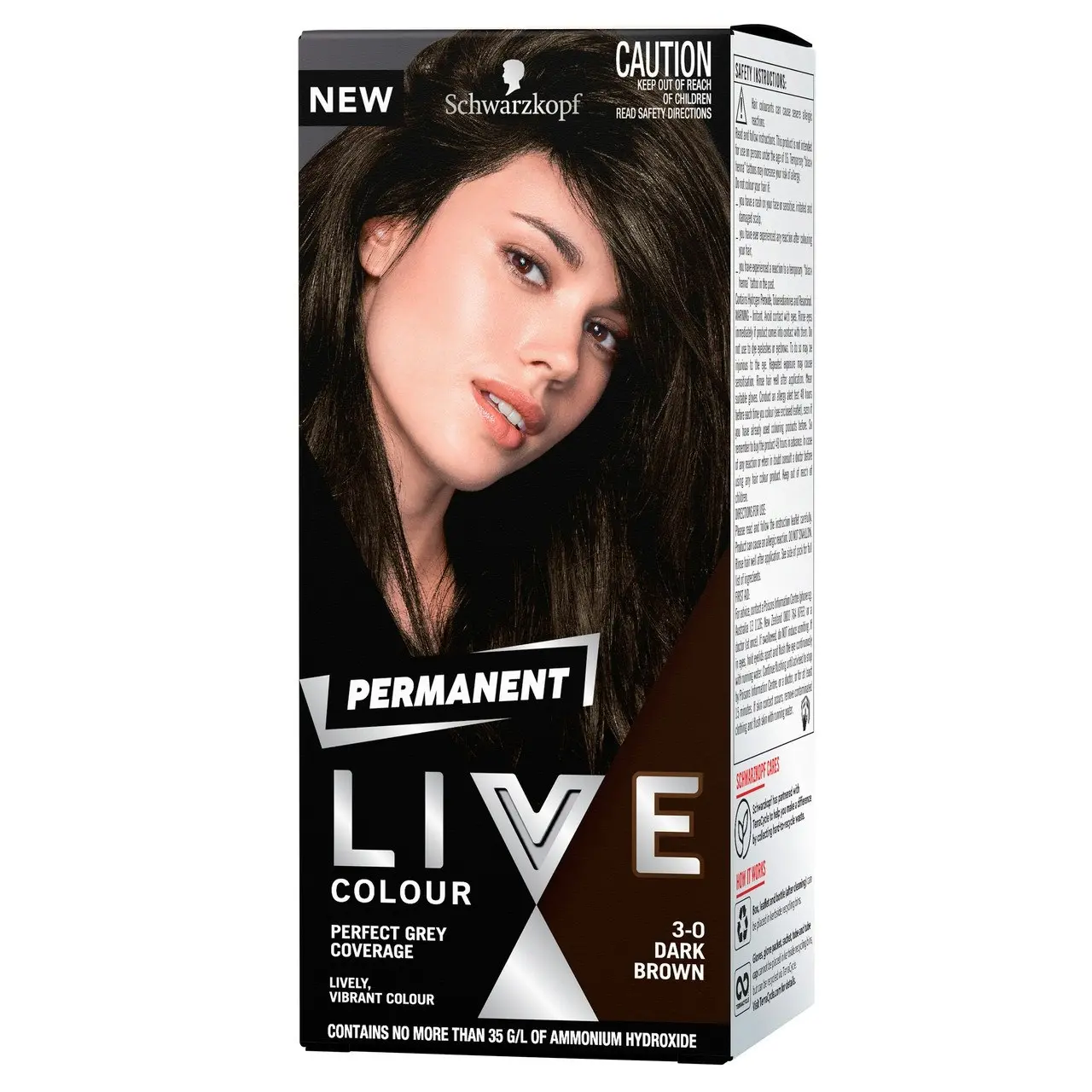 Schwarzkopf LIVE Colour Permanent 3.0 Dark Brown