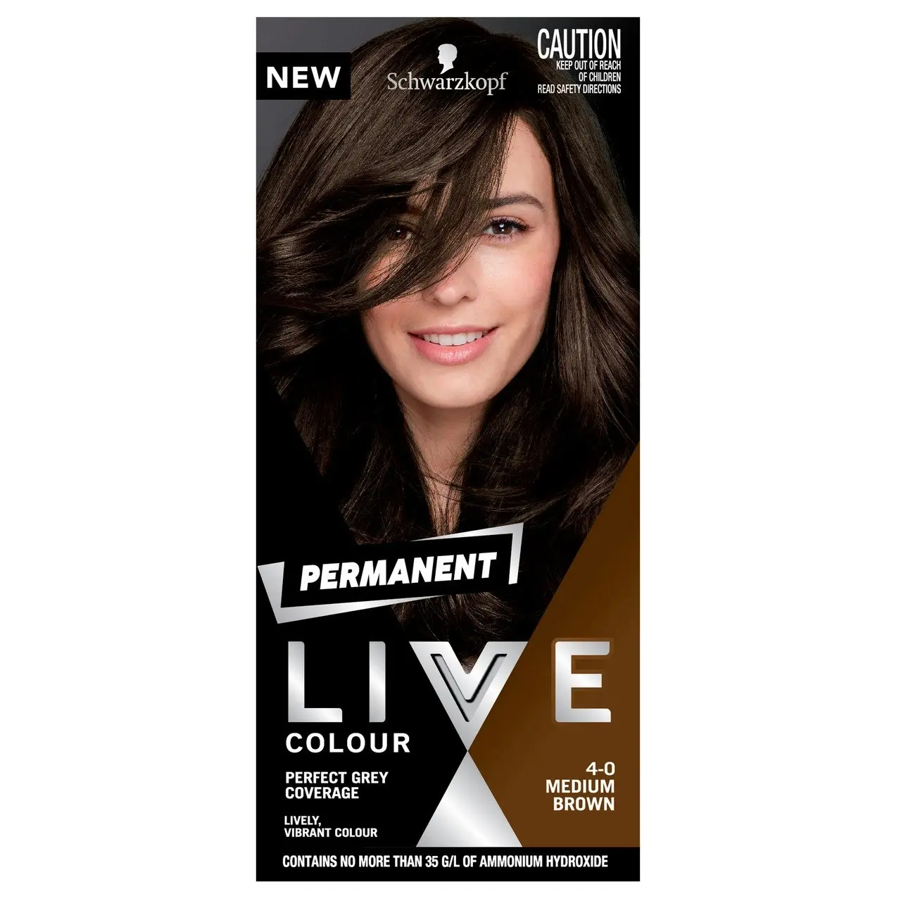 Schwarzkopf LIVE Colour Permanent 4.0 Medium Brown