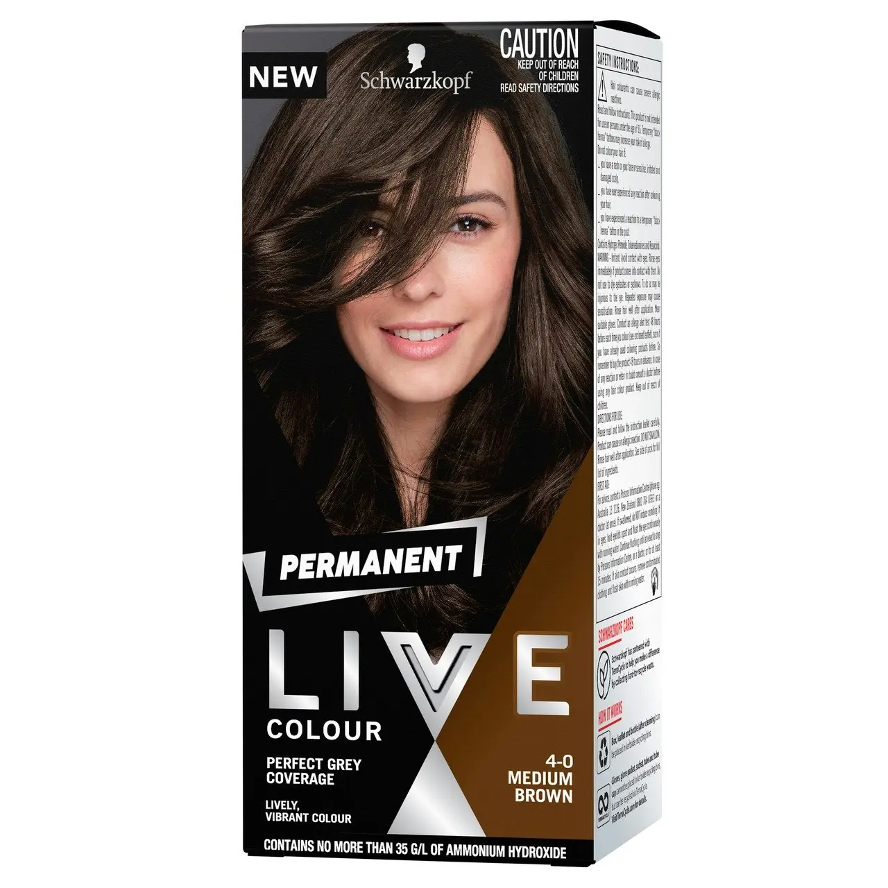 Schwarzkopf LIVE Colour Permanent 4.0 Medium Brown