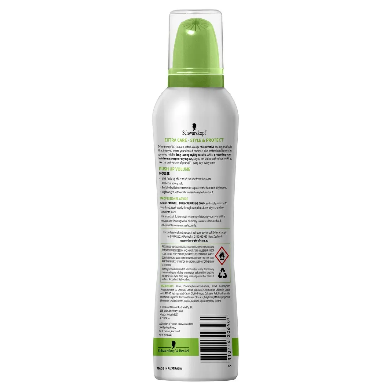 Schwarzkopf Extra Care Push Up Volume Mousse 150g