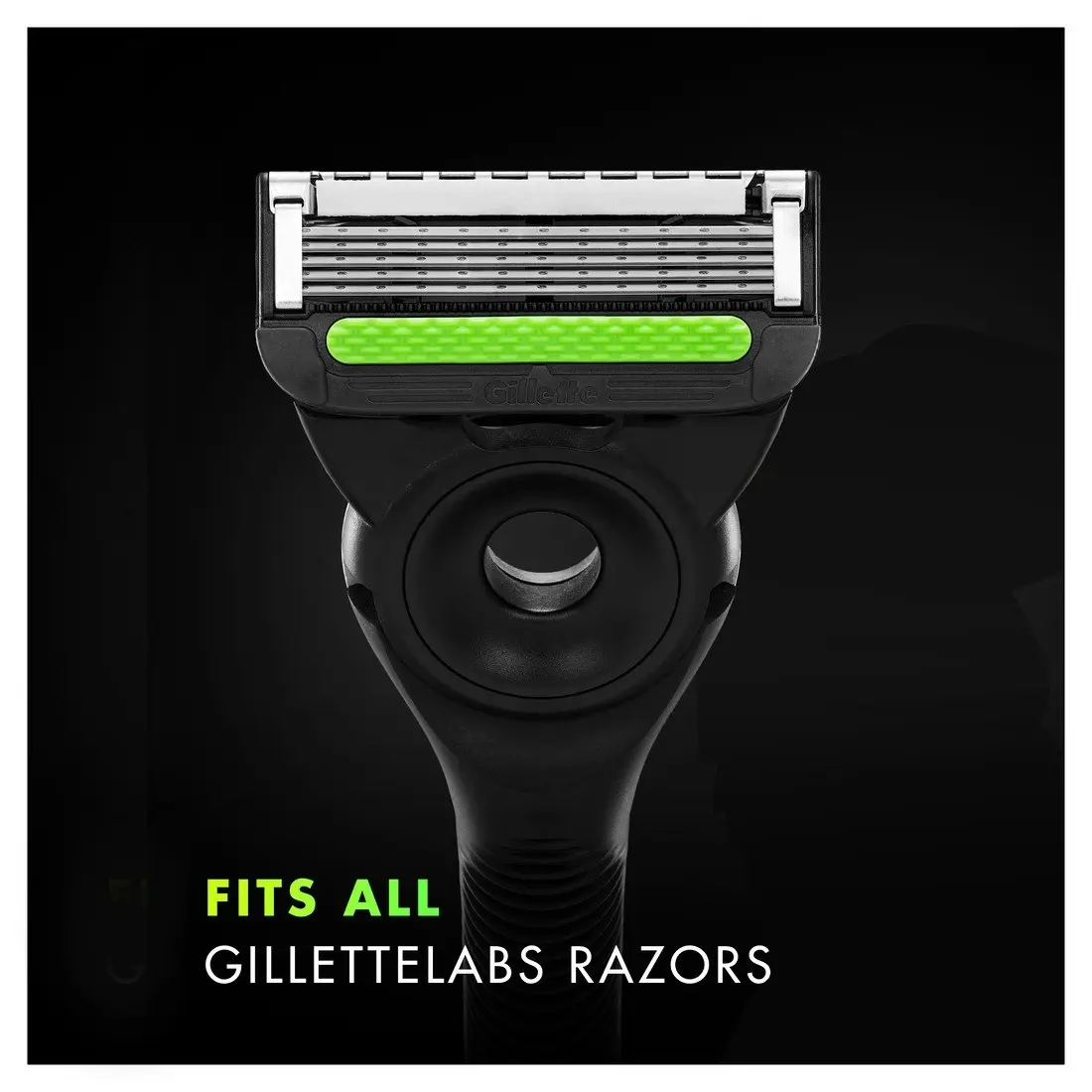 Gillette Labs razor blade refills, compatible with GilletteLabs with Exfoliating Bar and Heated Razor, 5 blades, 4 count