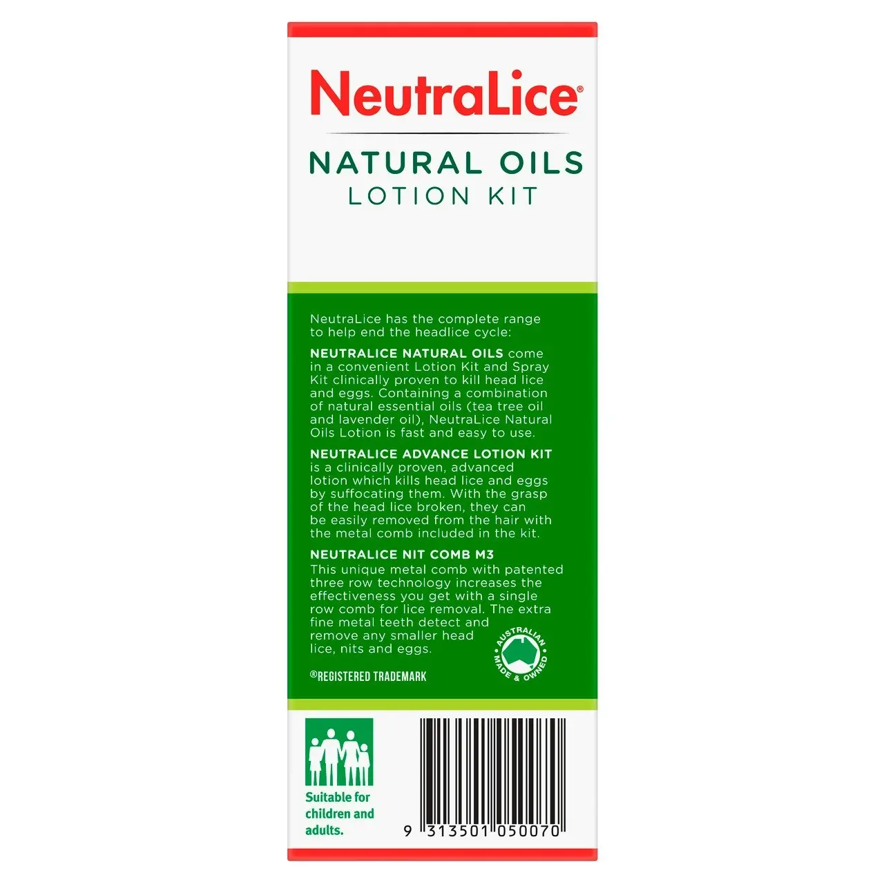 NeutraLice Natural Lotion Kit 200ml